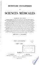 Dictionnaire encyclopédique des sciences médicales