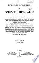 Dictionnaire encyclopédique des sciences médicales