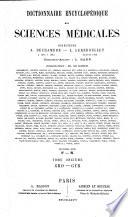 Dictionnaire encyclopédique des sciences médicales