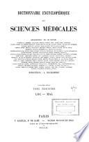 Dictionnaire encyclopédique des sciences médicales