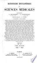 Dictionnaire encyclopédique des sciences médicales