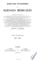 Dictionnaire Encyclopedique des Sciences Medicales