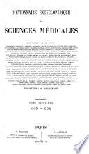 Dictionnaire encyclopédique des sciences médicales