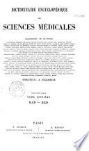 Dictionnaire encyclopédique des Sciences Médicales
