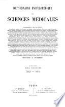 Dictionnaire encyclopédique des sciences médicales
