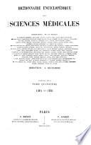 Dictionnaire Encyclopedique des Sciences Medicales