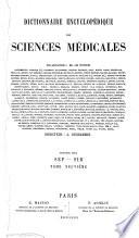 Dictionnaire encyclopédique des sciences médicales