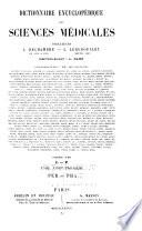 Dictionnaire encyclopédique des sciences médicales