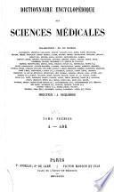 Dictionnaire encyclopédique des sciences médicales