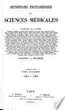 Dictionnaire encyclopédique des sciences médicales