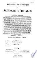 Dictionnaire encyclopédique des Sciences Médicales
