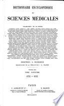 Dictionnaire encyclopédique des sciences médicales