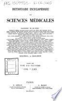Dictionnaire encyclopédique des sciences médicales