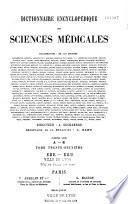 Dictionnaire encyclopédique des Sciences Médicales