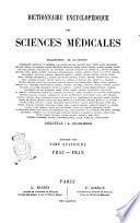 Dictionnaire Encyclopedique des Sciences Medicales