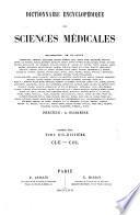 Dictionnaire Encyclopedique des Sciences Medicales