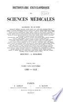 Dictionnaire encyclopédique des sciences médicales