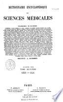 Dictionnaire encyclopédique des Sciences Médicales
