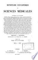 Dictionnaire encyclopédique des sciences médicales