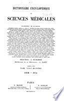 Dictionnaire encyclopédique des sciences médicales