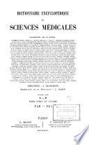 Dictionnaire encyclopédique des sciences médicales