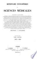 Dictionnaire Encyclopedique des Sciences Medicales