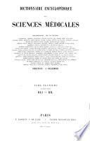 Dictionnaire encyclopedique des sciences medicales publie sous la direction de Mm. les docteurs Raige-Delorme et A. Dechambre