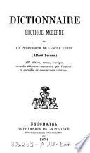 Dictionnaire érotique moderne