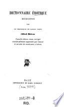 Dictionnaire érotique moderne
