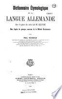 Dictionnaire étymologique de la langue allemande