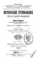 Dictionnaire étymologique de la langue française