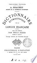 Dictionnaire étymologique de la langue française