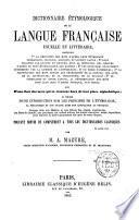 Dictionnaire étymologique de la langue française