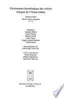 Dictionnaire étymologique des créoles français de l'océan Indien