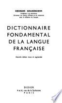Dictionnaire fondamental de la langue française