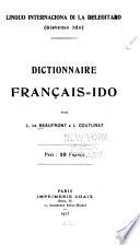 Dictionnaire Français-Ido