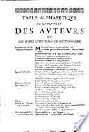 Dictionnaire françois, contenant les mots et les choses, plusieurs nouvelles remarques sur la langue françoise... Le tout tiré de l'usage et des bons auteurs de la langue françoise....