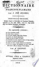 Dictionnaire françois-flamand