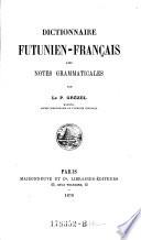 Dictionnaire Futunien-francais avec notes grammaticales