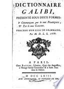 Dictionnaire galibi