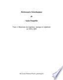 Dictionnaire généalogique de Saint-Pamphile: Répertoire des baptêmes, mariages et sépultures, de 1880 à 2005