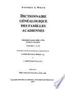 Dictionnaire généalogique des familles acadiennes