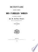 Dictionnaire généalogique et héraldique des familles nobles du Royaume de Belgique