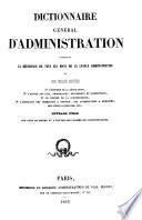 Dictionnaire général d'administration