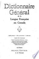 Dictionnaire général de la langue française au Canada