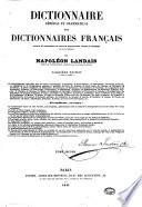 Dictionnaire général et grammatical des dictionnaires français