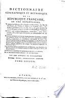 Dictionnaire géographique et méthodique de la République Française en CXX départemens