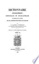 Dictionnaire géographique, historique et biographique d'Indre-et-Loire et de l'ancienne province de Touraine