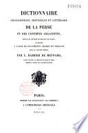 Dictionnaire géographique, historique et littéraire de la Perse et des contrées adjacentes