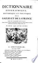 Dictionnaire géographique, historique et politique des Gaules et de la France